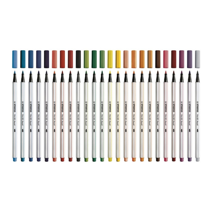 Brushstift STABILO Pen 568/95 koudgrijs